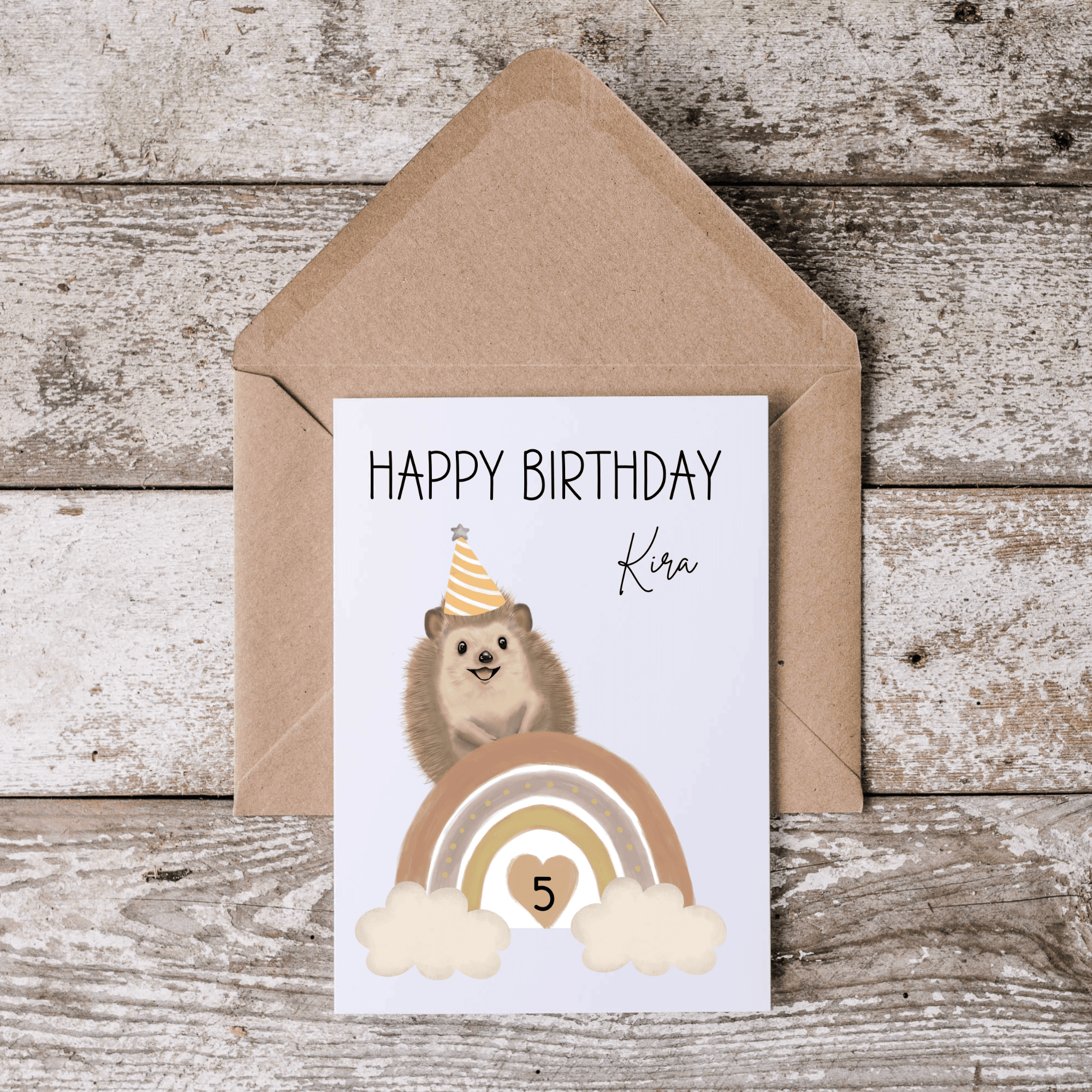 Baby Fußabdruck Poster mit Tiermotiv – Löwe