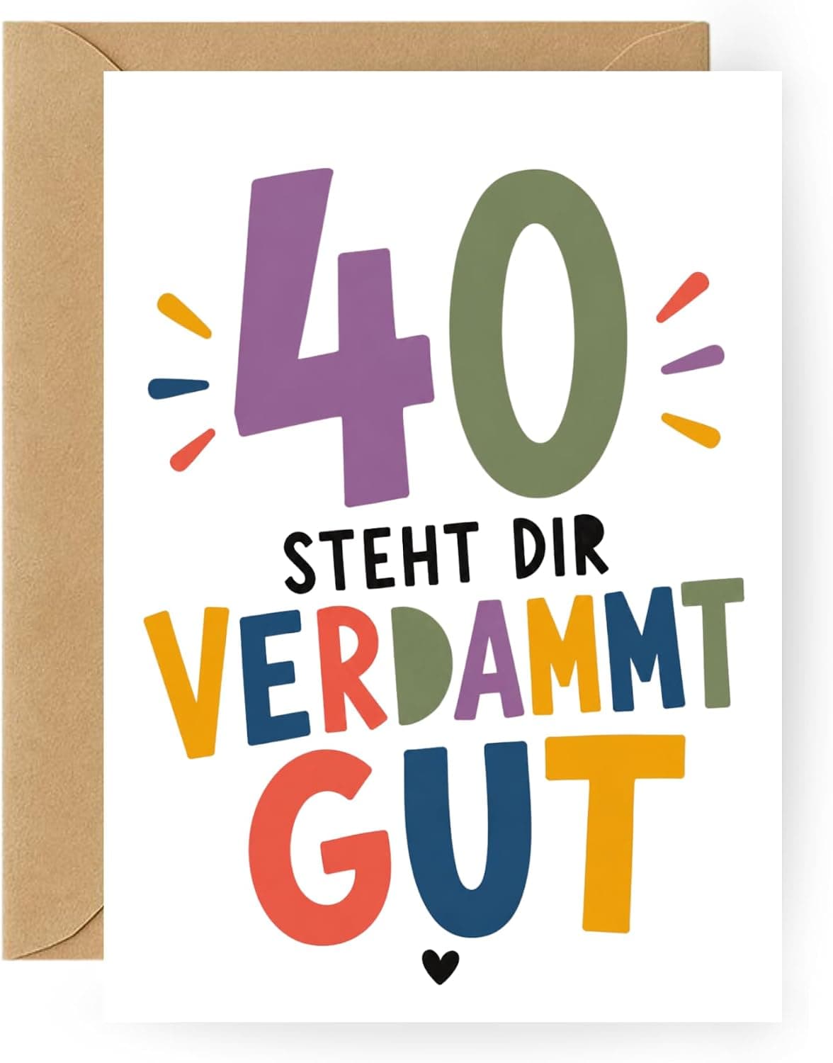 Coole Geburtstagskarte 40. Geburtstag