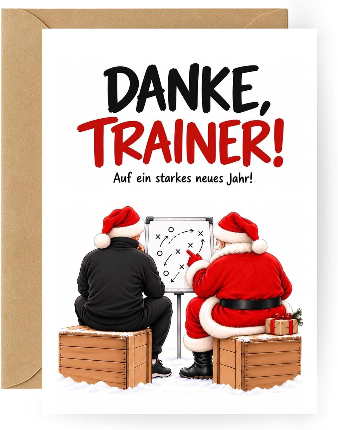 Danke-Trainer-Weihnachtskarte – für Trainer & Trainerin