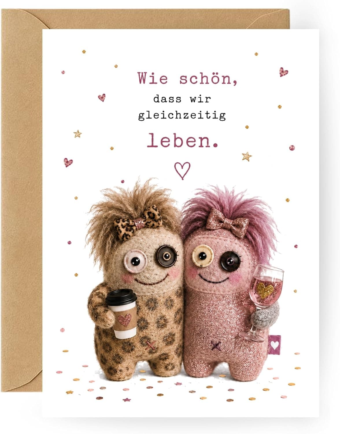 Lustige Karte für beste Freundin