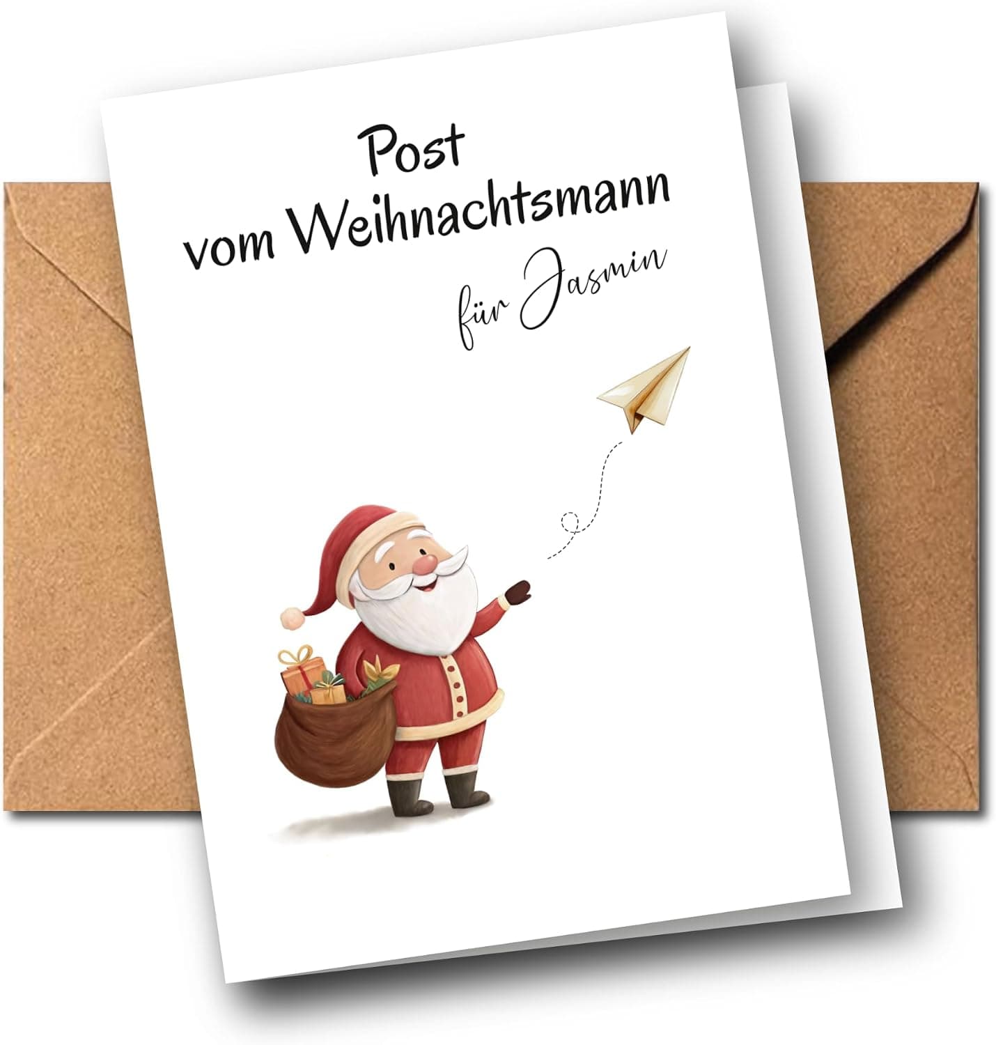 Personalisierte Post vom Weihnachtsmann mit Name