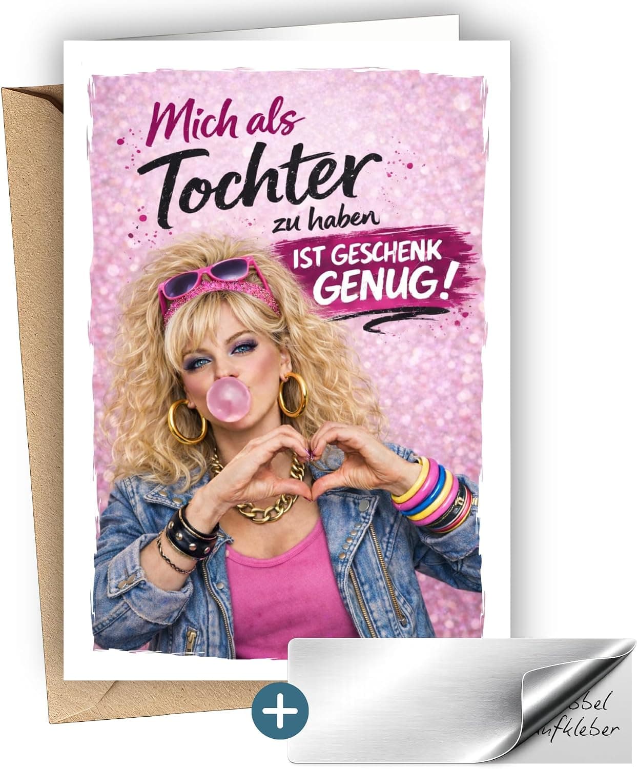Gutschein Karte für Mama oder Papa von Tochter – Tochter