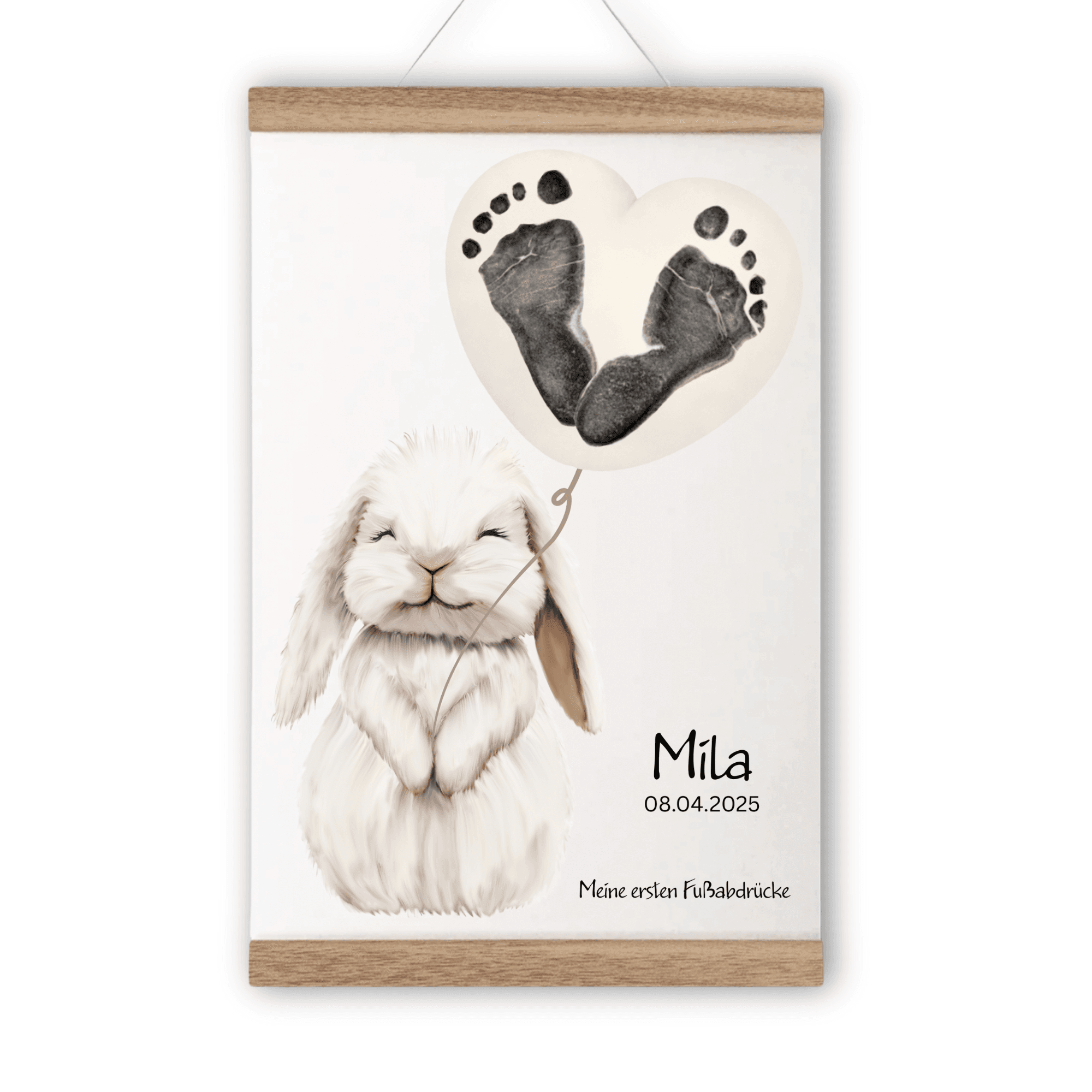 Meine ersten Fußabdrücke – Baby Fußabdruck Set mit niedlichen Tiermotiven